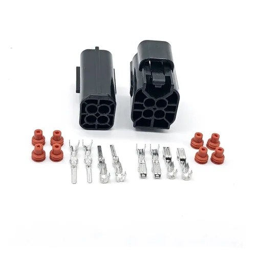 Miniatura 3 de Milkweed Multiuso 5Set 4 Pin hembra macho automotriz eléctrico impermeable Denso conector 174257-2 174259-2 apto para Mazda 626 98-00 sensor