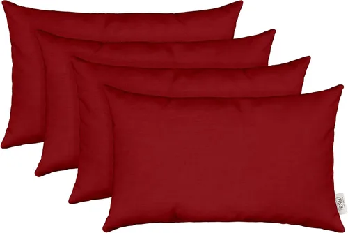 Miniatura 16 de RSH DECOR: Sunbrella - Juego de 4 almohadas lumbares, 20 x 12 pulgadas, tela de rendimiento resistente al agua y a la decoloración, fundas