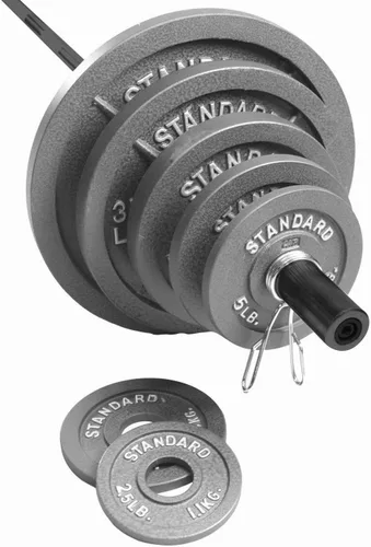 Miniatura 3 de Juego olímpico de 300 lb CAP Barbell, incluye barra de 7 ft