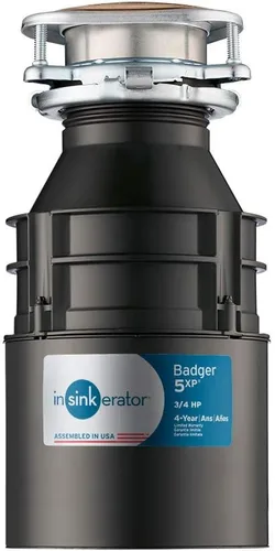 Miniatura 2 de InSinkErator Badger 5XP - Triturador de basura y kit de conector para lavavajillas