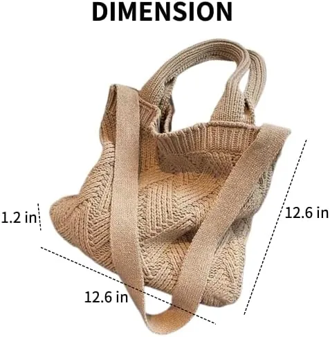 Miniatura 5 de Coconut Girl - Bolsa de mano estética para playa, bolsa de mano de ganchillo, accesorios de playa para mujer
