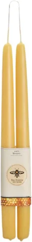 Miniatura 15 de Big Dipper Wax Works Velas cónicas de cera de abeja bañadas a mano color azul cielo, 12 x 7/8 pulgadas, paquete de 2, cera de abeja 100% pura, larga