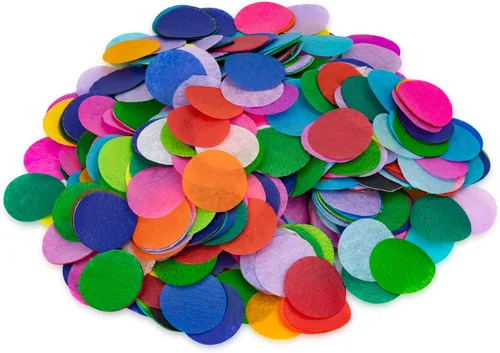 Hygloss Productos Círculos de papel de seda de sangrado 2 pulgadas, 20 colores, artes y manualidades, proyectos de bricolaje, álbumes de recortes,
