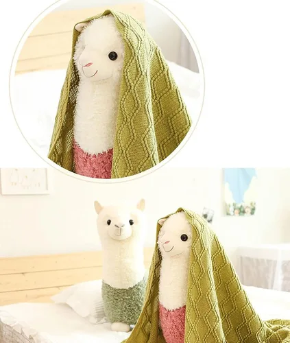 Miniatura 7 de YUKOUQIAN Animal de Peluche de Llama Lindo Juguete de Alpaca de Felpa de 9.8 Pulgadas para Niñas y Niños 2 Piezas (Alpaca)