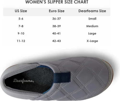 Miniatura 7 de Dearfoams Pantuflas de retorno energético de espuma viscoelástica con espalda cerrada para mujer