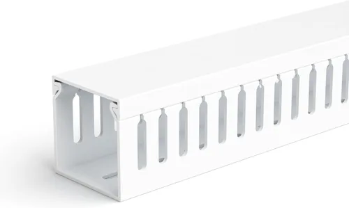 Miniatura 24 de ZhiYo Canaleta de gestión de cables para rack de servidor profesional de A2 pulg. x An2.4 pulg., kit de canaleta de cables de 95 pulg.