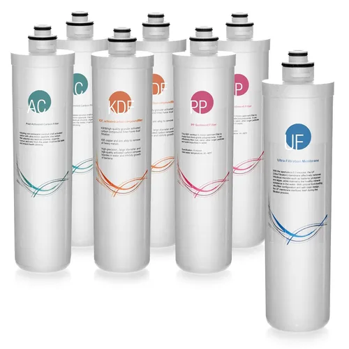 Miniatura 10 de iSpring CUA4-BLK - Sistema de filtro de agua para debajo del fregadero, filtro de agua de ultrafiltración de 4 etapas sin tanque de alta capacidad