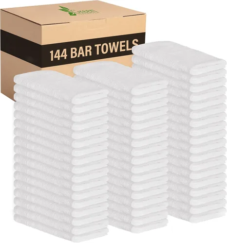 Miniatura 11 de GREEN LIFESTYLE Paquete de 150 toallas azules de 12 x 14 pulgadas, 100% algodón, superabsorbentes y duraderas para el automóvil, trapos reutilizables