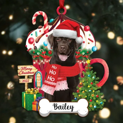 Miniatura 29 de Amantes de los perros de Navidad – Navidad de perros disponibles para muchos perros Shi Tzu – Adorno con forma personalizada, adorno de Navidad