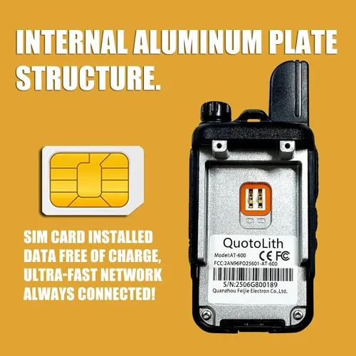 Miniatura 7 de 2 walkie talkies de largo alcance gratuitos de por vida, radios bidireccionales POC de alcance ilimitado 4G LTE, con tarjeta SIM de por vida, más