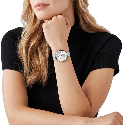 Miniatura 3 de Michael Kors Portia - Reloj de acero inoxidable de tres manecillas para mujer