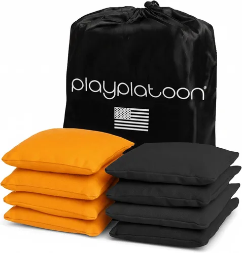 Miniatura 9 de Play Platoon Bolsas de Cornhole Resistentes a la Intemperie - Juego de 8 Bolsas de Frijoles Reglamentarias para Lanzar - Tamaño y Peso Profesional