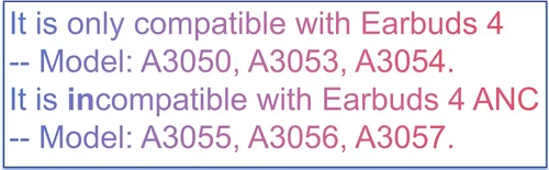 Miniatura 4 de Repuesto de auricular derecho Genius One A3050 A3053 A3054 para Pods 4, solo para el lado derecho, compatible con la funda de carga original Air 4