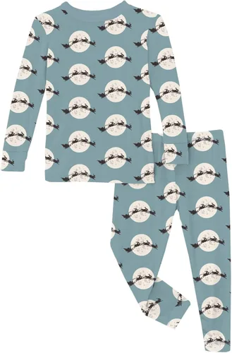 Miniatura 116 de KicKee Pants Conjunto de pijama de manga larga con estampado de piezas