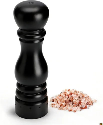 Miniatura 8 de Molinillo de pimienta de madera, molinillo de pimienta manual con núcleo de acero inoxidable, pimentero recargable con cuerpo de madera de haya