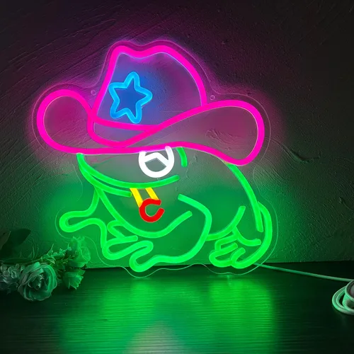 Miniatura 16 de manimo Ocean World Luces de Neón de Ojo de Buey, Letreros de Neón LED de Ojo de Buey Bajo el Mar para Decoración de Pared, Luz Nocturna USB
