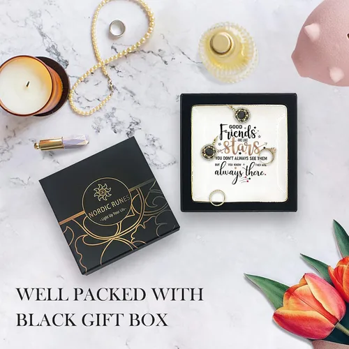 Miniatura 5 de Nordic Runes Regalos de buena amiga para mujeres, plato de anillo de cerámica, regalo de amistad para mejores amigos. Cumpleaños, Navidad, regalo