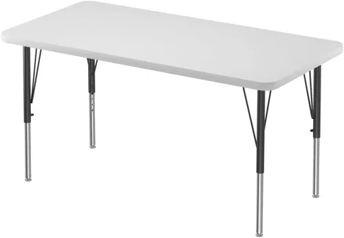 Miniatura 33 de Correll - Mesa rectangular de 24 x 36 pulgadas, mesa de actividades superior de borrado en seco, altura ajustable (19 a 29), laminado de alta