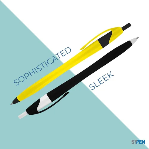 Miniatura 2 de SyPen Bolígrafos personalizados con tu logotipo o texto personalizado, paquete de 500 unidades a granel para negocios, fiestas y eventos, bolígrafos