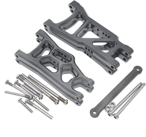 Miniatura 3 de Suspensión delantera y trasera de aluminio brazos A y barra de lazo para 1/10 Traxxas Slash 2WD RC Car Upgrade Parts Hop Ups, reemplazo de 2555 3631