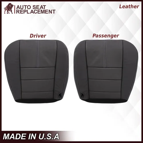 Miniatura 5 de Auto Seat Replacement, Compatible con Ford F250 F350 F450 Lariat Crew Cab 2008 2009 2010, Reemplazo de Funda de Asiento de Cuero Genuino, Fundas