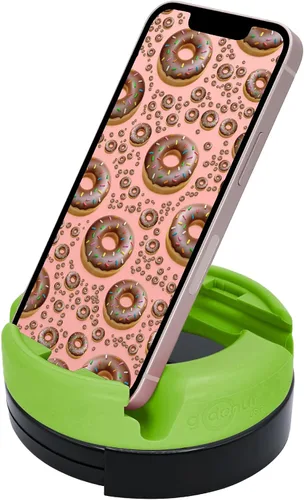Miniatura 13 de GoDonut Soporte giratorio de 360 grados para teléfono inteligente y tablet, organizador de escritorio con rotación de dispositivo de 360 grados, Rosa