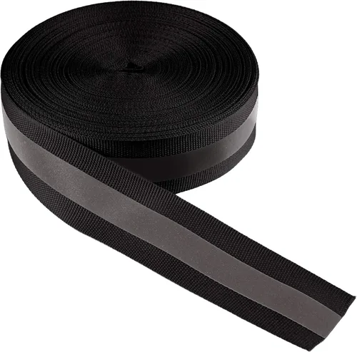 Miniatura 19 de LLPT Cinta reflectante para coser, alta visibilidad, de 1 pulgada x 50 pies, nailon plateado florescente de seguridad para advertencia, adorno