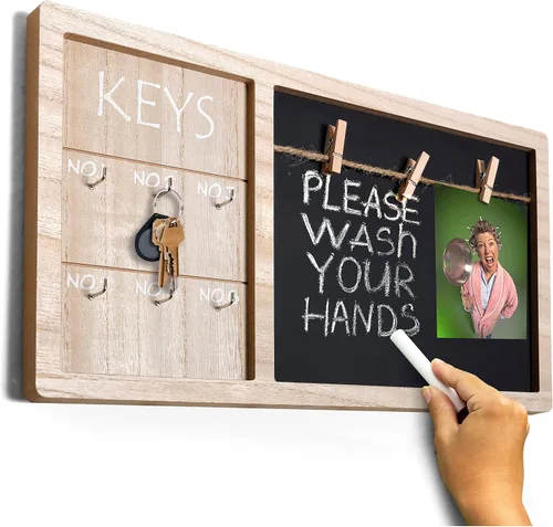 Ganchos para llaves, para colgar en la pared, organizador de llaveros para colgar en la pared, para colgar en la pared, para colgar fotos, tablón de