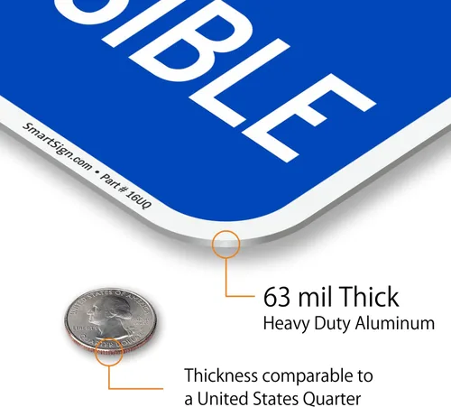 Miniatura 4 de SmartSign - K-1533-EG-12x18-D2 Letrero "Van Accesible" Aluminio reflectante de grado de ingeniero 3M de 12" x 18