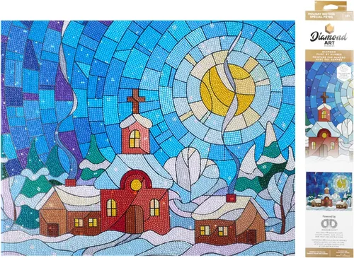 Miniatura 7 de DIAMOND ART BY LEISURE ARTS Batik Poppies, 16 x 20 pulgadas, kits avanzados de pintura de diamantes para adultos, arte para adultos, kit, pintura