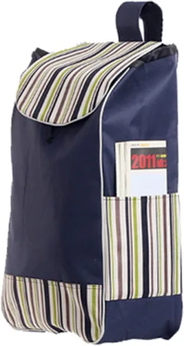 Miniatura 8 de THEGA Bolsa de repuesto plegable para carrito de compras de 35 litros, bolsa de almacenamiento impermeable de tela Oxford, bolsa de repuesto