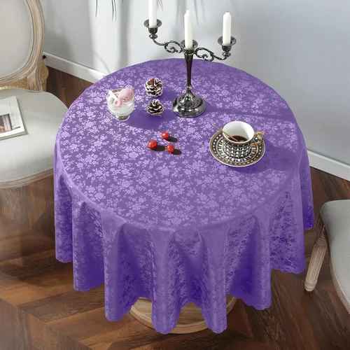 Miniatura 16 de Jeloris Mantel de Vinilo Impermeable, Mantel Redondo de Plástico Resistente, Cubierta de Mesa de Vinilo Limpiable a Prueba de Derrames y Aceite