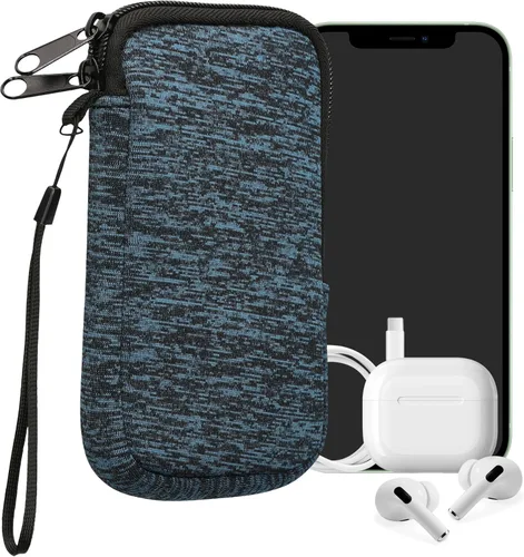 Miniatura 27 de kwmobile Funda universal para teléfono tamaño XS - 3,5/4 pulgadas - Funda de neopreno para teléfono inteligente con cremallera - Funda impermeable