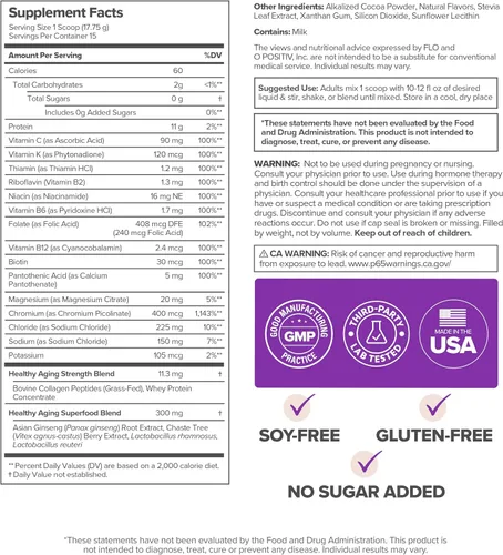 Miniatura 5 de MENO - Colágeno y proteína en polvo para envejecimiento saludable – Apoya la salud de las articulaciones y los huesos, la masa muscular magra