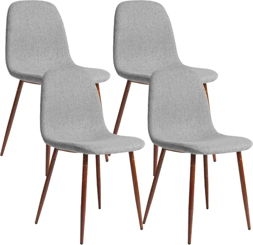 Miniatura 9 de CangLong Modern Velvet Chairs with Metal Legs