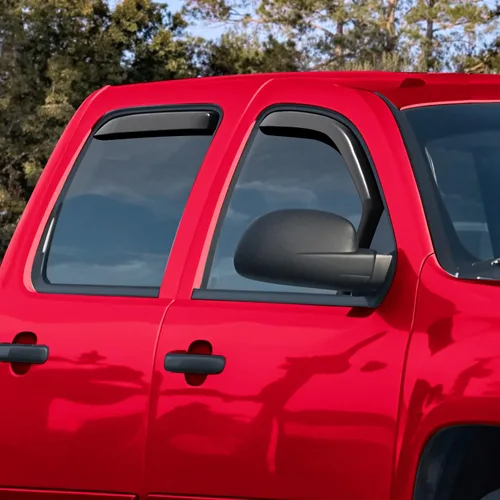 Miniatura 2 de Voron Glass 220002 - Protectores contra la lluvia extra duraderos en el canal para camionetas Chevrolet (Chevy) Silverado/GMC Sierra 2007-2013 Crew
