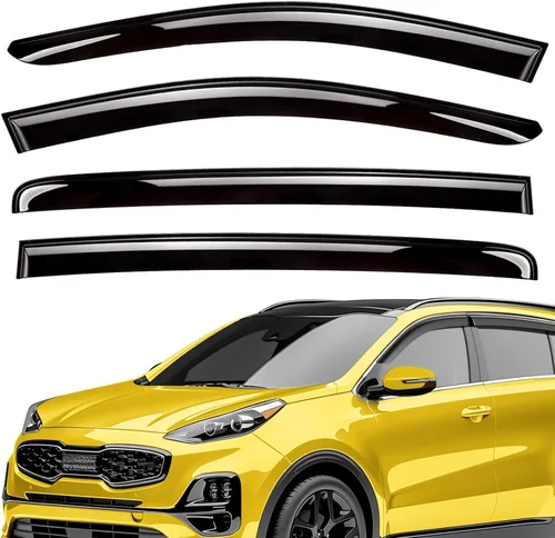 Miniatura 32 de Deflectores de ventana extra duraderos en el canal, protectores de lluvia aptos para Toyota RAV4 2019-2025, viseras solares, ventilación de viento