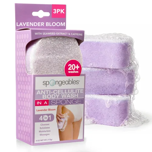 Miniatura 22 de Spongeables Anti-Cellulite Body Wash in a Sponge, Moisturizer and Exfoliator, 20+ Washes