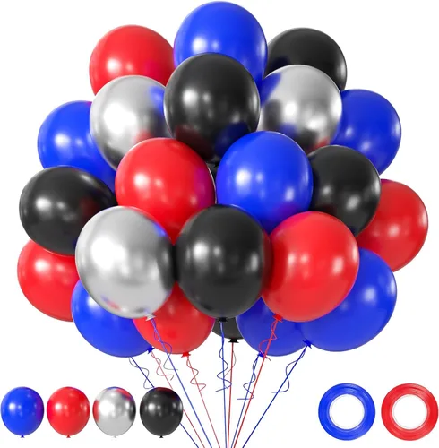 Miniatura 14 de Globos negros y dorados, 50 globos de confeti negro y dorado de 12 pulgadas, decoraciones de fiesta para cumpleaños, graduación, Año Nuevo, boda