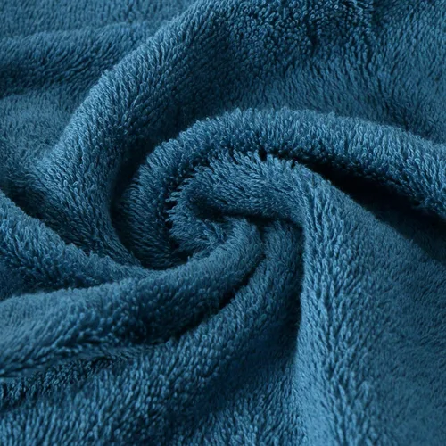 Miniatura 3 de Juego de toallas de baño de lujo súper suaves y altamente absorbentes de 100% algodón premium para regalos (Azul-A)