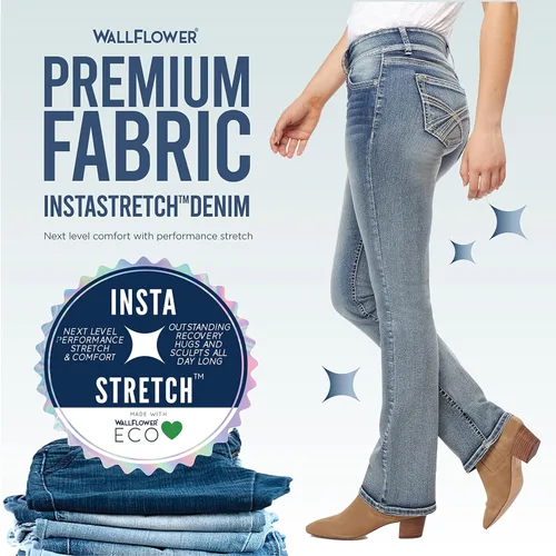 Miniatura 6 de Wallflower Junior de Luscious Curvy Boot Cut Jean, Kim