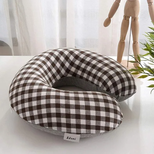 Miniatura 8 de Almohada de cuello de trigo sarraceno para dormir, almohada en forma de U, almohada de enfriamiento para dormir cervical de viaje, soporte