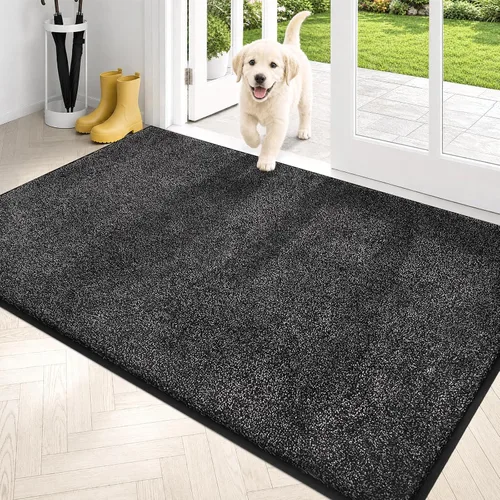 Miniatura 29 de PURRUGS Alfombra de área de fácil cuidado de 4 x 6 pies, antideslizante, lavable a máquina, tapete para puerta de perro, resistente a las manchas