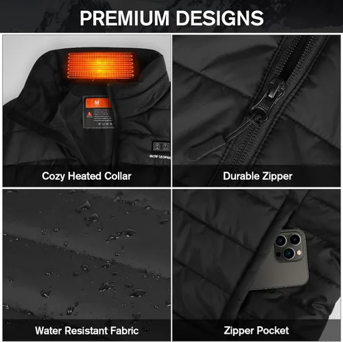Miniatura 2 de Men's Heated Vest with Battery Pack Heated Hunting Vest, Winter Warming Heating Vest for HikingGolfing