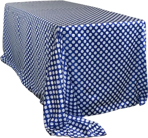 Miniatura 7 de YOUR CHAIR COVERS - Mantel rectangular de satén de 90 x 156 pulgadas - Manteles de mesa rectangulares de satén brillante blanco para mesas
