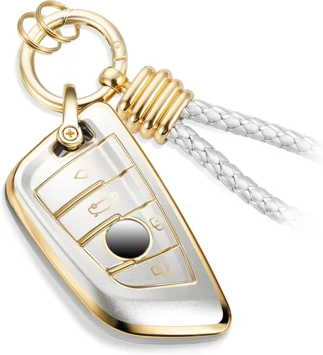 Miniatura 21 de para Cadillac - Funda para llavero con cuerda trenzada metálica, funda suave mejorada para 2020 en adelante CT4 CT5 CT6 XTS XT4 XT5 ATS, etc.