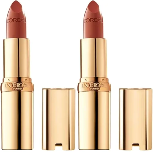 Miniatura 7 de L'Oreal Paris Colour Riche - Lápiz labial cremoso e hidratante satinado con aceite de argán y vitamina E, Berry Parisienne, 1 unidad