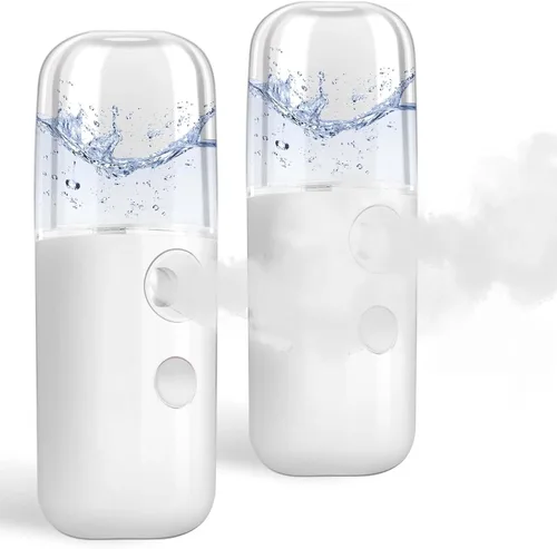 Miniatura 10 de GIVERARE Nano Vaporizador Facial, Mini Vaporizador de Mano, Vaporizador Recargable por USB, Tanque de Agua Visual de 30ml, Hidratante y Humectante
