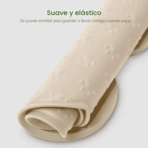 Miniatura 7 de PWTAA Tapete para Comida de Perros Antideslizante de Silicona, Tapete para Tazón de Perro más Grueso, Mantel Individual para Mascotas Impermeable