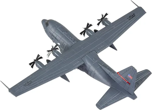 Miniatura 3 de HANGHANG 1/200 Modelo Militar Avión C-130 Aleación Avión Modelo Modelo Avión Modelo Avión para Colecciones y Exhibiciones
